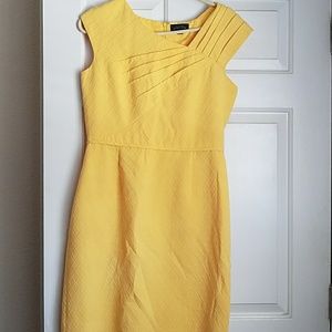 Classy yellow Tahari dress